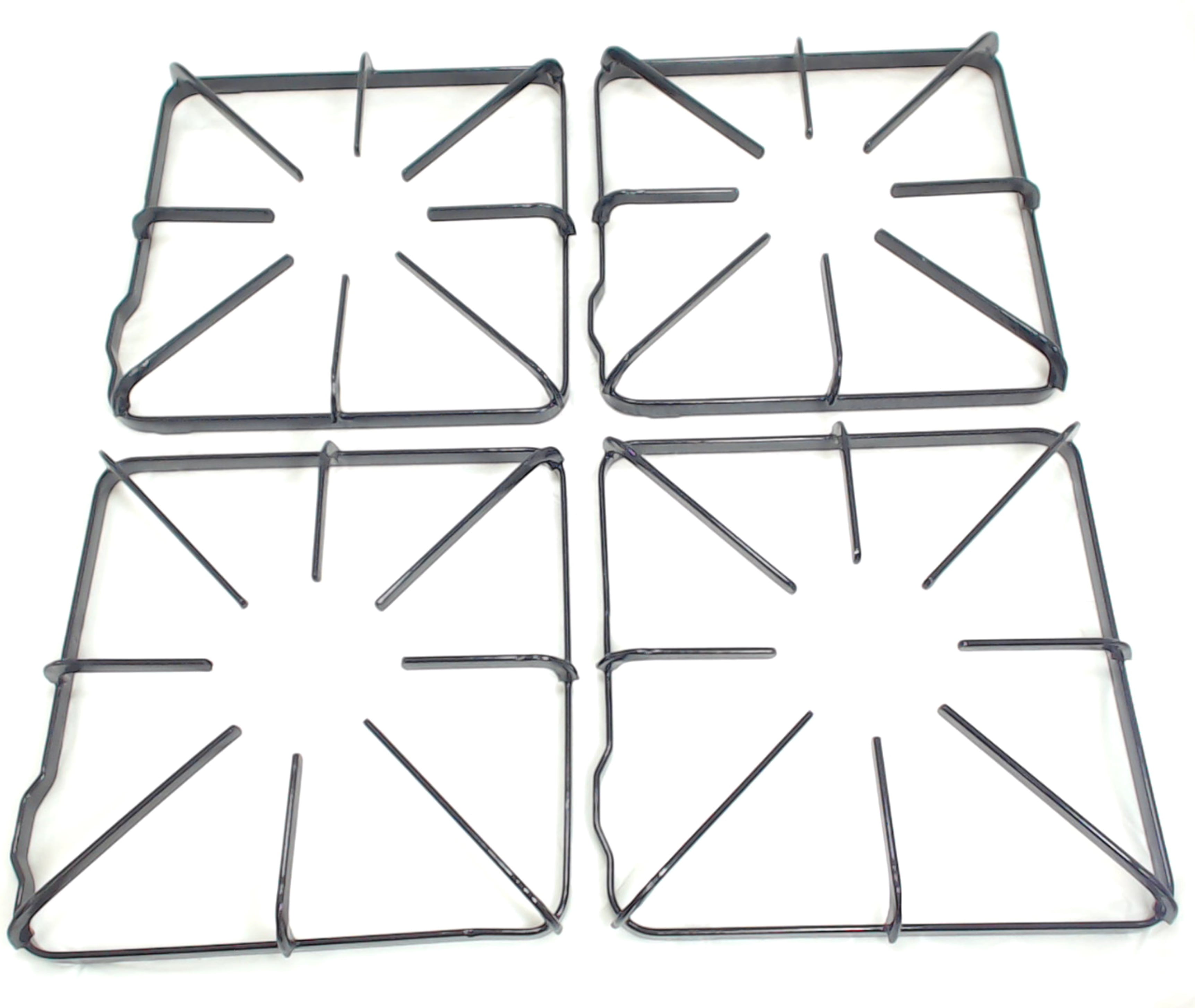 4 Pack Stove Gas Burner Grate Replacement Parts + 4 Pack Stove