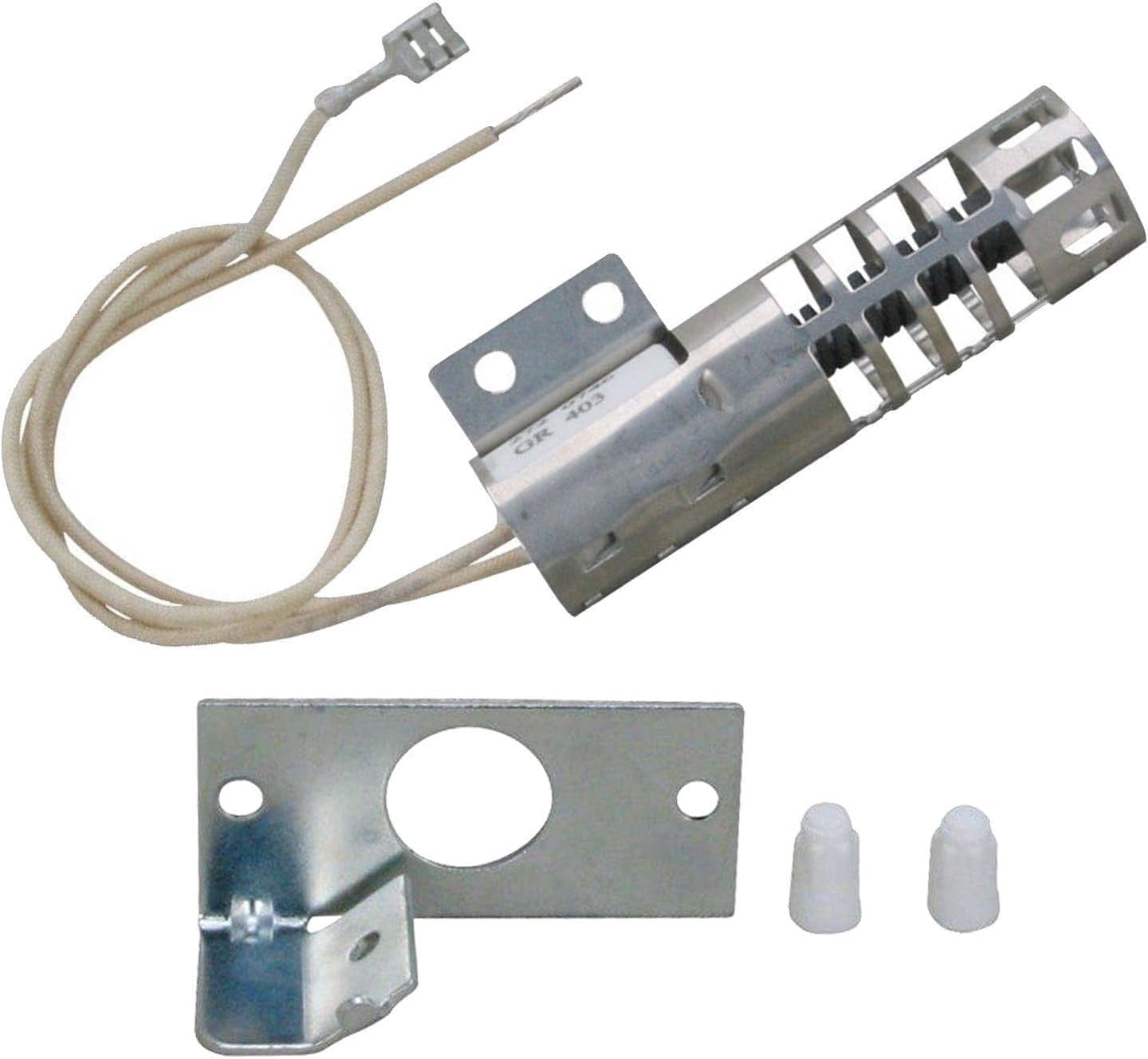Gas Range Oven Igniter 342528 8053999 Replacement for Whirlpool Kenmore Roper – Round Ignitor with Mounting Bracket