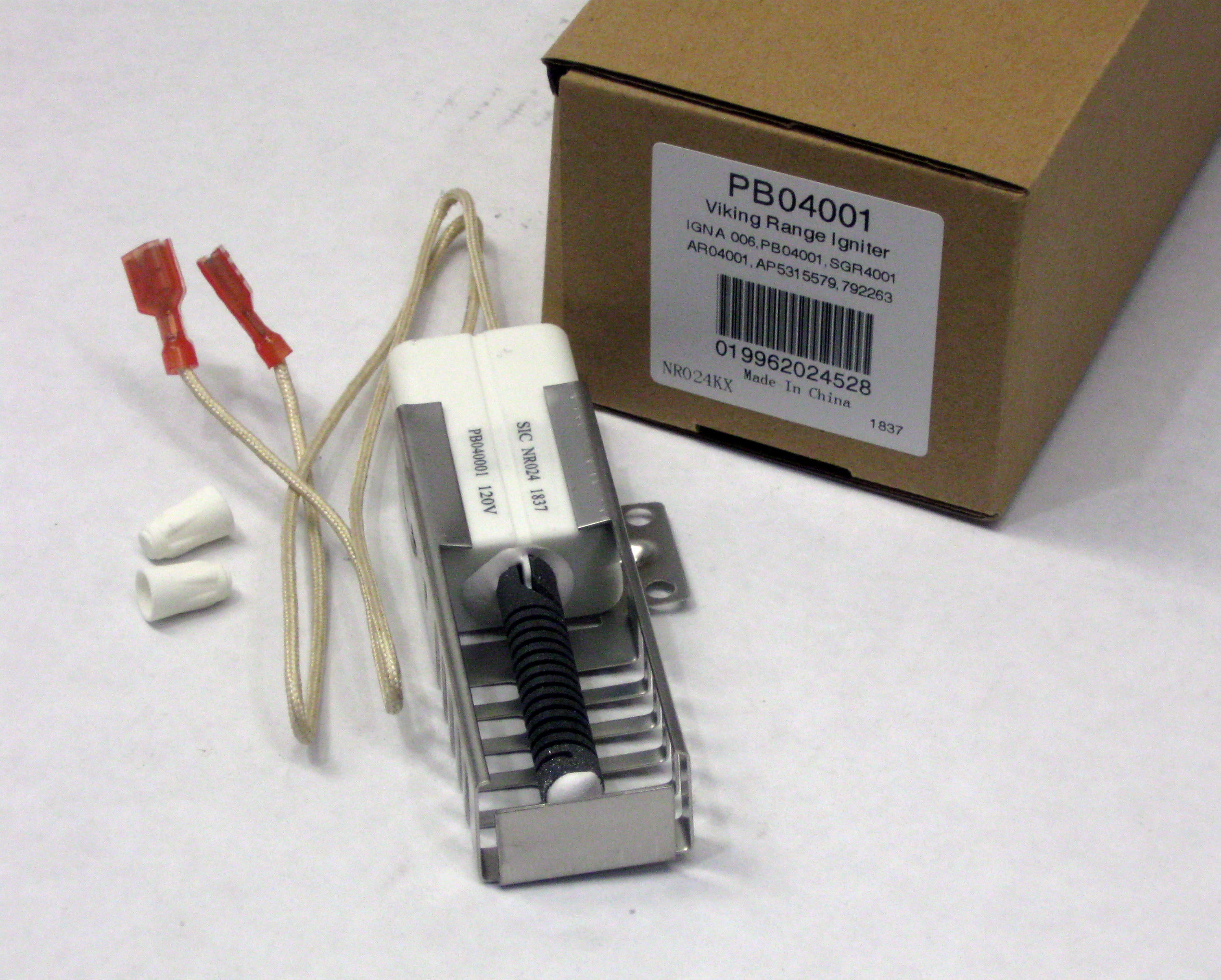 Gas Range Oven Igniter for Viking Range, AP5315579, PB040001
