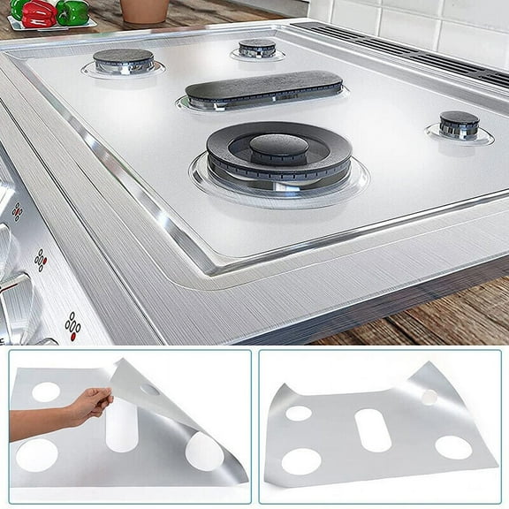 Gas Range Stove Top Burner Cover Protector Reusable Non-stick Liner Kitchen USA