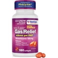 thumbnail image 1 of GenCare Ultra Strength Gas Relief Simethicone 180mg Anti Flatulence, 180 Softgels, 1 of 7