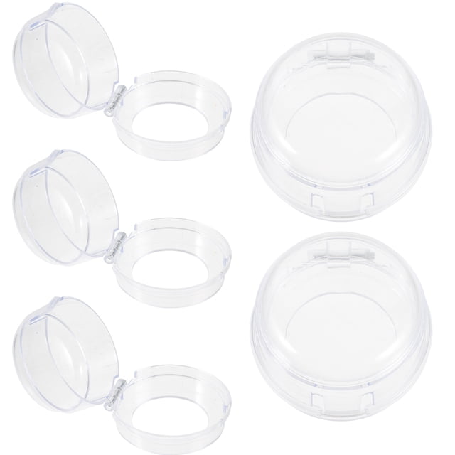 6-Pack Stove Knob Safety Covers - Child Proof, Universal Fit For Gas Stoves, High-Temp Resistant PC