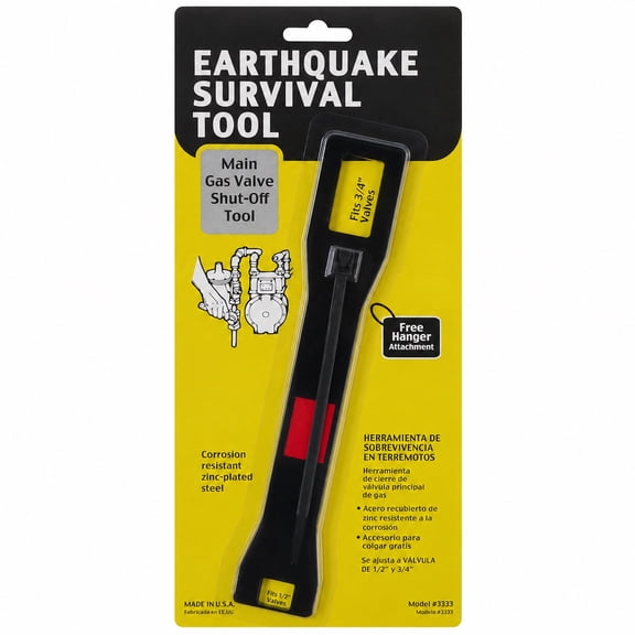 Ready America 7 in Gas Shut-Off Wrench, Fits 0.5 in and 0.75 in