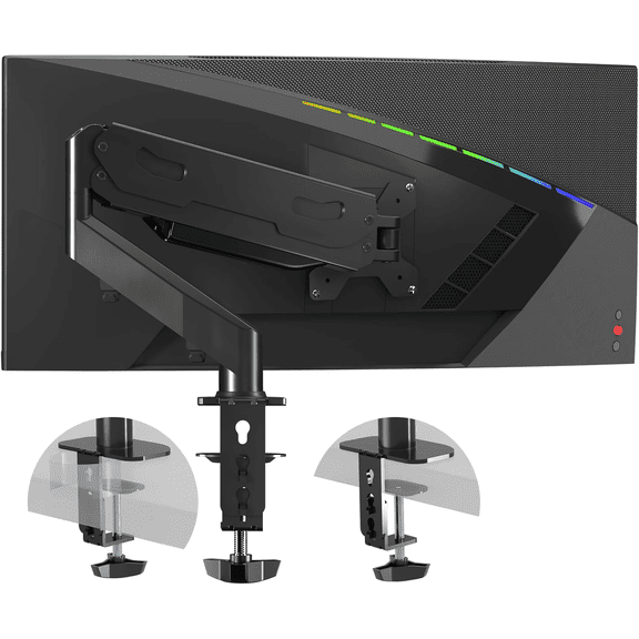 Gas Spring Monitor Arm 32 Inch Single Mount Desk VESA Computer Stand Support