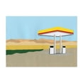 thumbnail image 1 of Gas Station Death Valley - Illustration Unframed Wall Art Print 20 x 30 inches, 1 of 7