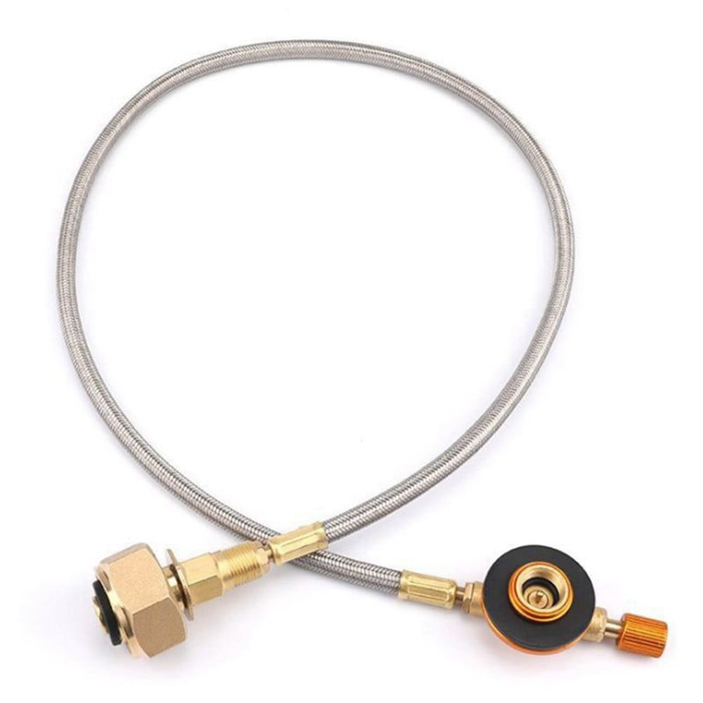 Gas Stove Adapter Propane Bottle Refill Hose Adapter Outdoor Gas Tank