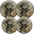 thumbnail image 1 of Gas Stove Burner Cover,Electric Stove Top Protector,Easy to Clean,Pirate Skull with Crossed Swords on Aged Paper, 1 of 7