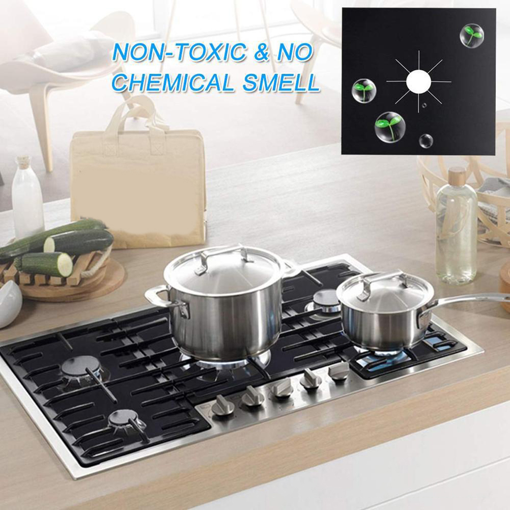 Gas Stove Cover 10pcs Kitchen PTFE Stove Burner Covers Heat Resistant