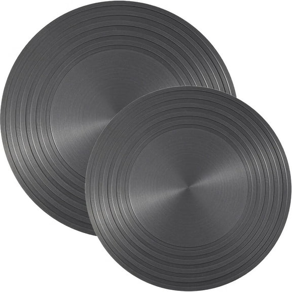 Gas Stove Diffuser Set of 2,9.3'' & 11'' Range Heat Diffuser Plate,Aluminum Gas Reducer Flame Guard Simmer Ring Plate,Round Fast Defrosting Tray,Protects Pot Cookware Accessories