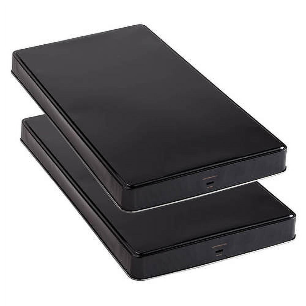 Gas Stove Extra Deep Burner Covers Set Of 2Black