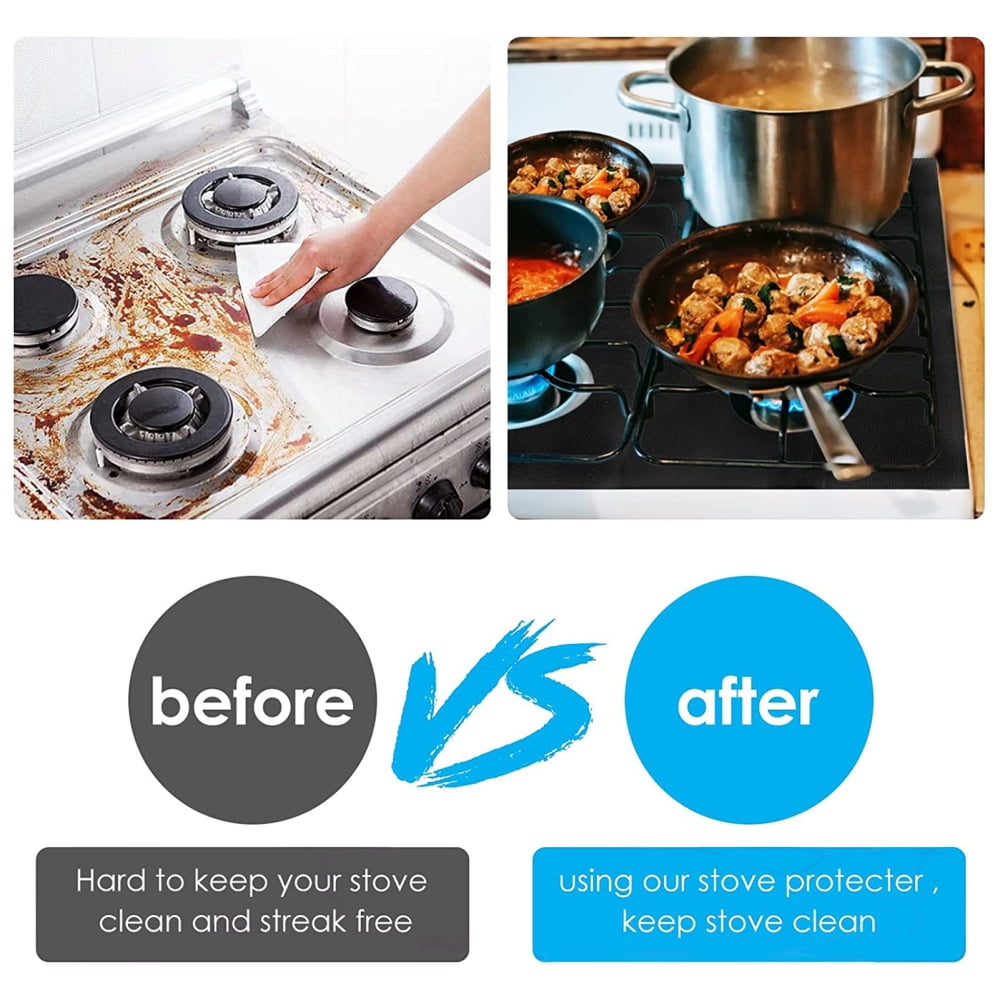 Gas Stove Fast Clean Liners Easy to Clean Freedom Cutting Protector for Keeping Your Daily Stove