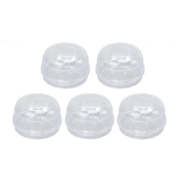 Gas Stove Locks,Childproof Protector,Stove Knob Covers,Kitchen Safety Guards,Gas Stove Knob Covers for Toddler,Plastic Oven and Gas Knob Cover,Transparent Black Adhesive Locks,5 Pack,Clear