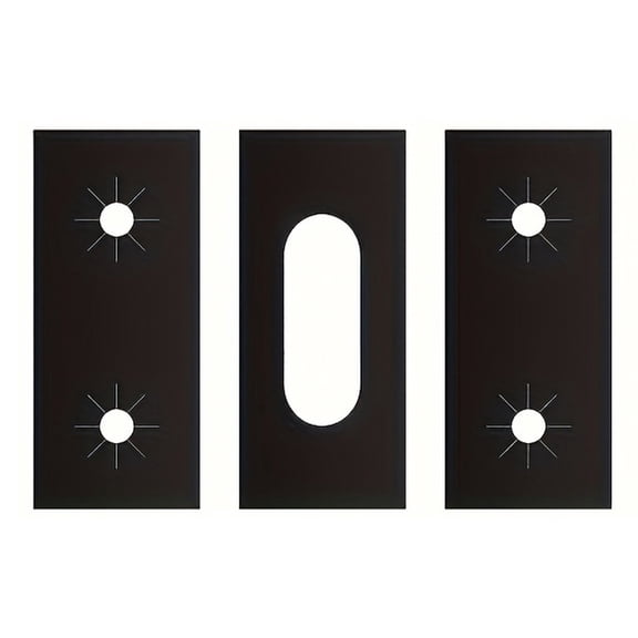 Gas Stove Oil Proof Mat, PTFE High Temperature Resistant Easy Clean Reusable Protector for Kitchen 17.72 in x 9.65 in(Black)