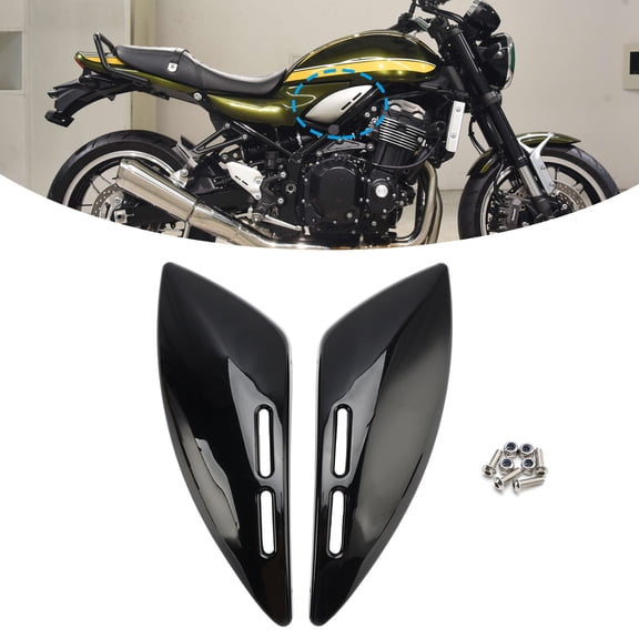 Gas Tank Side Cover Panel Fairing Cowl For Kawasaki Z900RS 2018-2024 Black