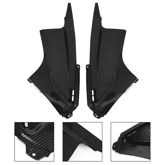 Gas Tank Side Trim Cover Panel Fairing Cowl For Yamaha YZF R6 2003-2005, Carbon