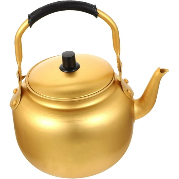 Gas Top Kettle 2L Aluminium Tea Kettle Korean Vintage Coffee Teapot Water Pouring Kettle Korean Traditional Rice Wine Kettle Kitchen Water Serving Pot Coffee Kettle