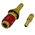 thumbnail image 1 of Gas & Water Quick Connector Fitting Hose Red Connector For PTA DB SR WP 9 17 18 26 TIG Welding Torch 1 Set, 1 of 3
