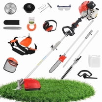 Gas Weed Wacker, 52CC 2-Stroke Weed Eater Gas Powe, 5 in 1 Multi-Functional Gas Hedge Trimmer Chainsaw String Trimmer for Gardening