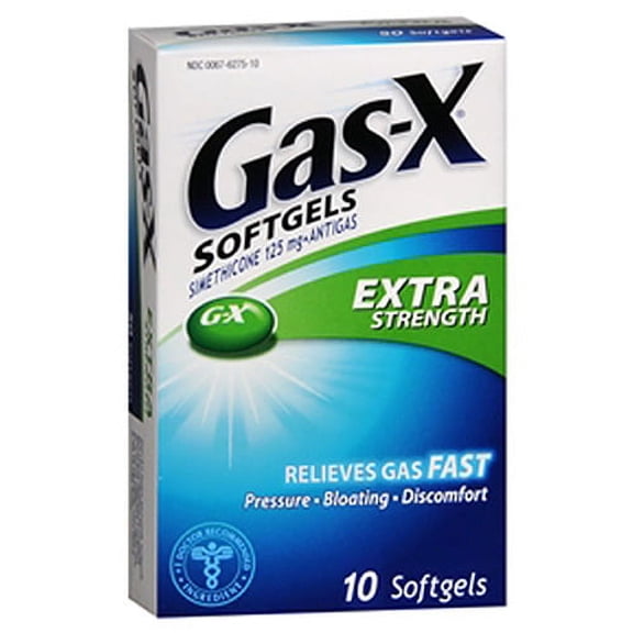 Gas-X Extra Strength Gas Relief Softgels, 10 Ct (6 Pack) (Bundle)