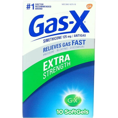 Gas-X Extra Strength Gas Relief Softgels, 10 Ct (3 Pack) (Bundle)