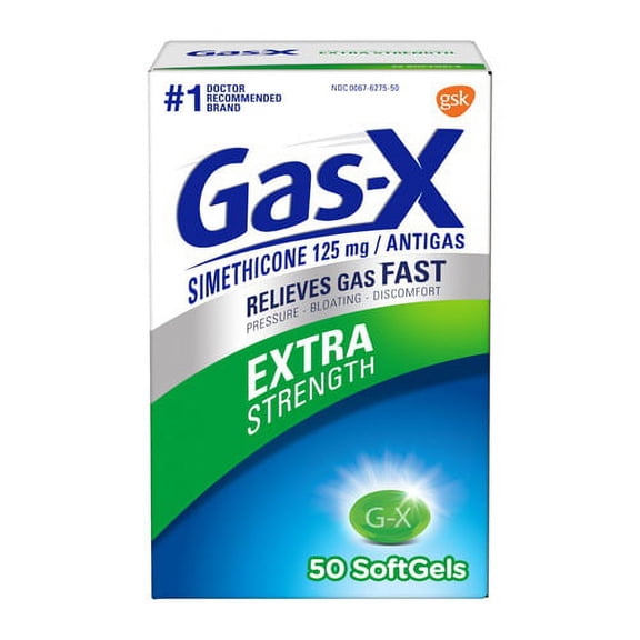Gas-X Extra Strength Gas Relief Softgels, 50 Ct (2 Pack) (Bundle)