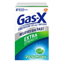 Gas-X Extra Strength Gas Relief Softgels With Simethicone 125 Mg - 20 Count