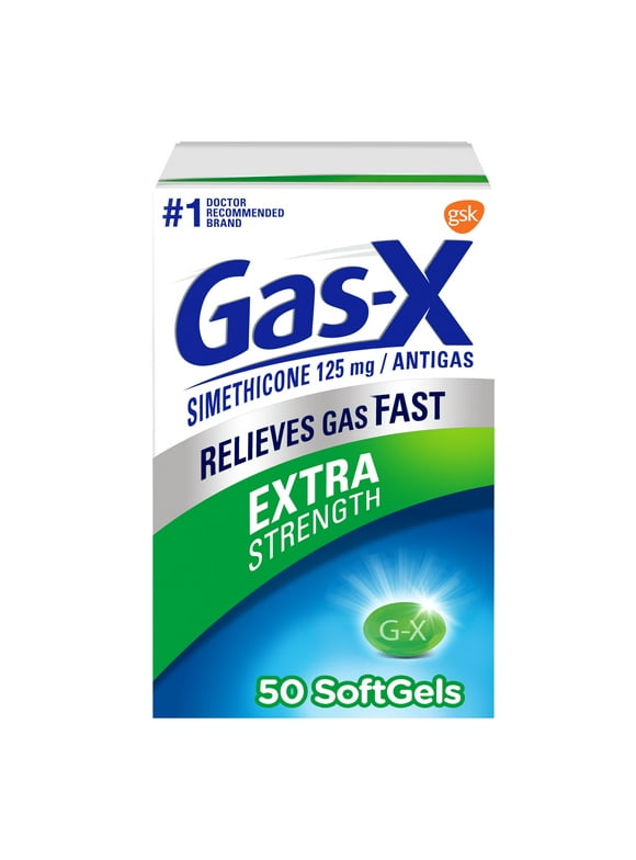 Gas-X Extra Strength Gas Relief Softgels With Simethicone 125 Mg - 50 Count