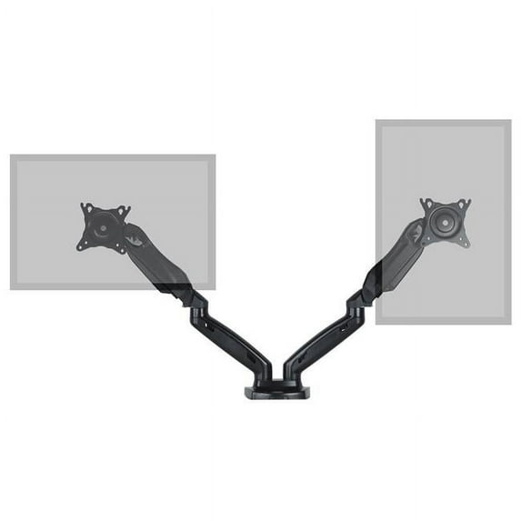 Gas spring Dual Monitor Desk Mount, Fits 17 - 27 in.