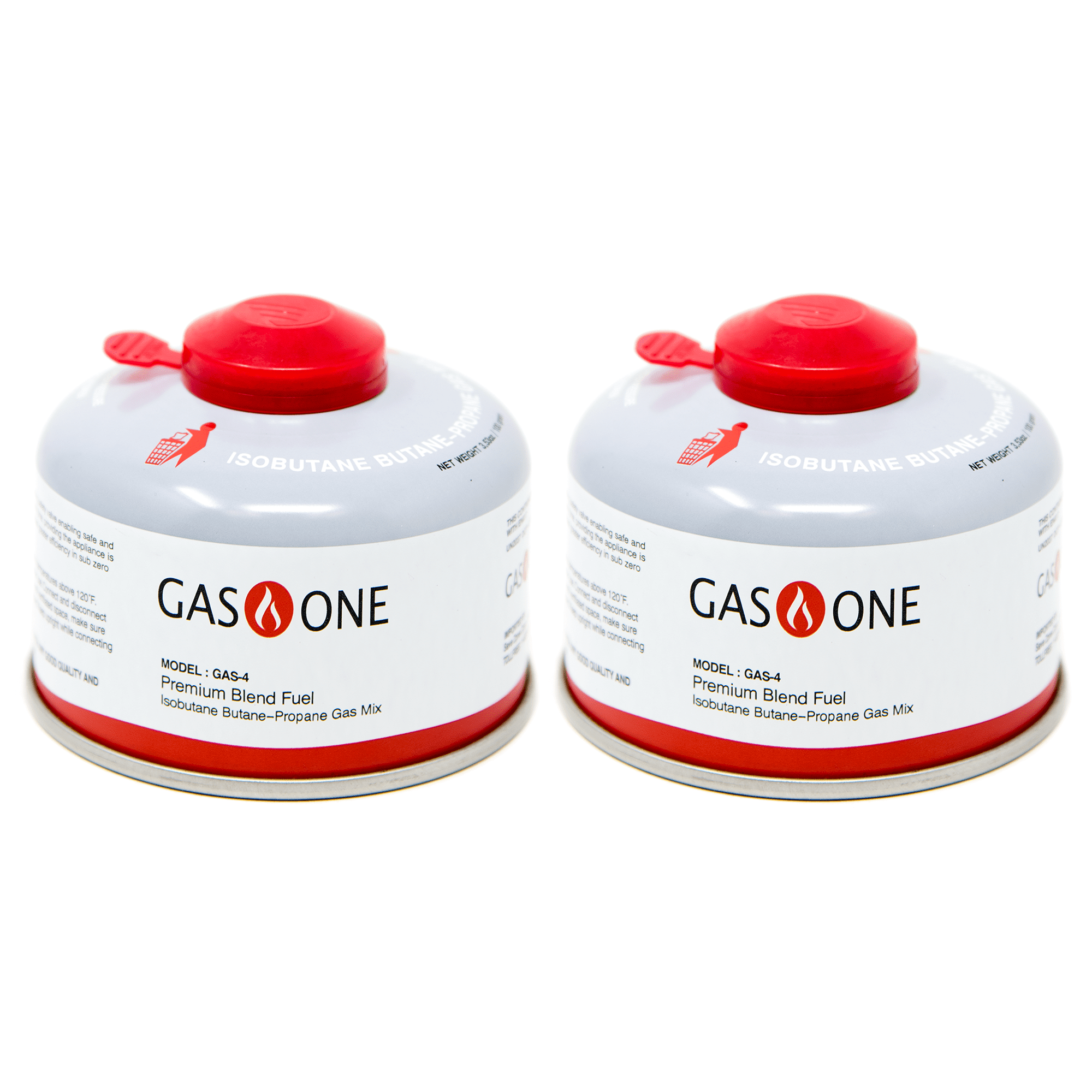 GasOne Portable Small Isobutane Gas Stove Fuel Blend Canister 2 Pack Walmart