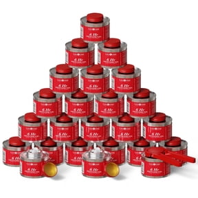 GasOne 24 Pack 6 Hour Chafing Fuel - Reusable Liquid Safe Fuel With Wick & Lid Opener