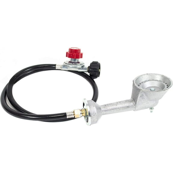 GasOne 50200+2109 Gas ONE High Pressure Cast-Iron Round Burner Head with Brass Fitting Orifice