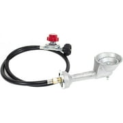 GasOne 50200+2109 Gas ONE High Pressure Cast-Iron Round Burner Head with Brass Fitting Orifice