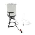 thumbnail image 1 of GasOne B-5155-NB Turkey Fryer Pot and Burner – 30 Quart Pot Deep Fryers Outdoor Burner – Cast Iron, 1 of 8