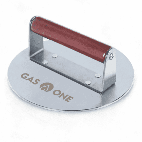 GasOne Burger Press 8.5-inch Burger Press Patty Maker Stainless Steel Hamburger Smasher Tool with Ergonomic Handle Meat Smasher for Burgers, Bacon, Grilled Sandwiches