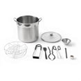 thumbnail image 1 of GasOne Canning Pot with Canning Supplies, Lid, Funnel, Jar Tongs, Magnetic Lid Lifter, Bottle Opener – Stainless Steel Canner with Riveted Handles, Induction Ready Tri-Ply Bottom, 1 of 7