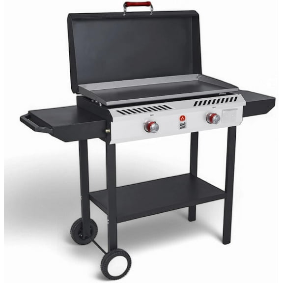 GasOne Gas Griddle 2-Burner Propane Stove with Flat Top Grill Modular Cast Iron Propane Grill