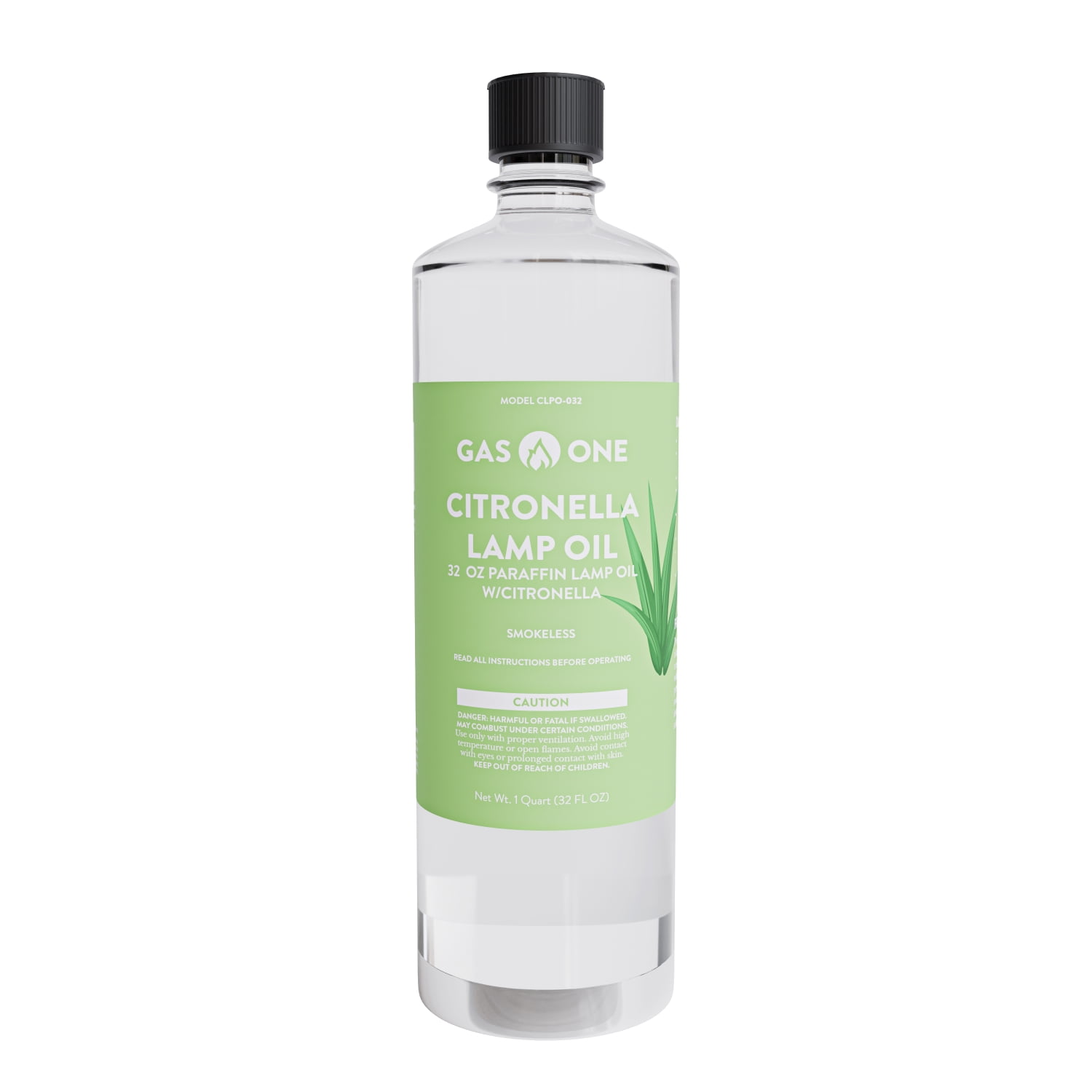 GasOne Lamp Oil Scented Cintronella Oil Paraffin Lamp Oil 32 oz Clear Oil Lamp Smokeless