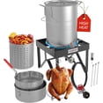 thumbnail image 1 of GasOne Large Turkey Fryer Set with Propane Burner – 30QT & 10QT Pots, Complete Set Outdoor Cooker for Turkey, Chicken, Crawfish, Crab, Shrimp, 1 of 4