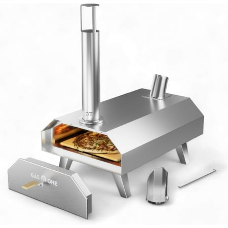 GasOne Pizza Oven Outdoor – 12-inch Wood Pellet Portable Pizza Oven – Pizza Maker Oven for Party