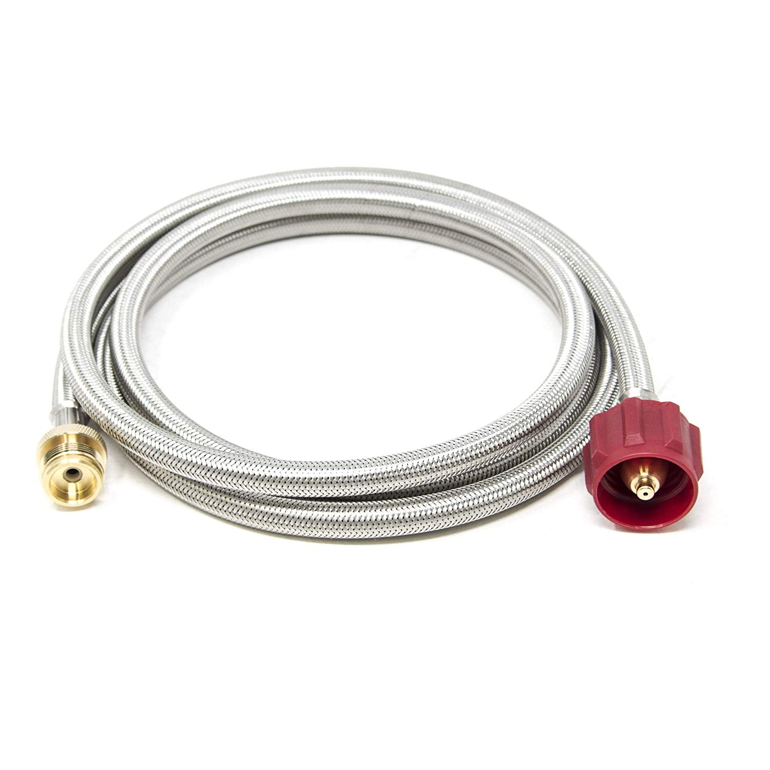 GasOne Propane Hose Adapter Steel Braided Hose 1lb to 20lb Converter/16 ...