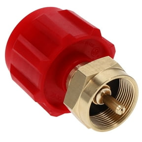 GasOne Propane Refill Adapter with Red QCC for 1lb Propane Tanks & Fits 20lb Propane Tank Propane