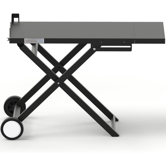 GasOne T-100F Foldable Cart for Grill BBQ Grill Collapsible Cart with Wheels  Practical and Durable Portable Gas Grill Outdoor Table  Easy Assembly