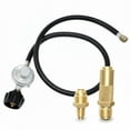 thumbnail image 1 of GasOne Universal Propane Regulator Hose with 3 Interchangeable Fittings  – 3 FT Propane Hose with Regulator - Compatible with Blackstone 17"/22" Griddles, Propane Grills, Burners & Other Appliances, 1 of 6