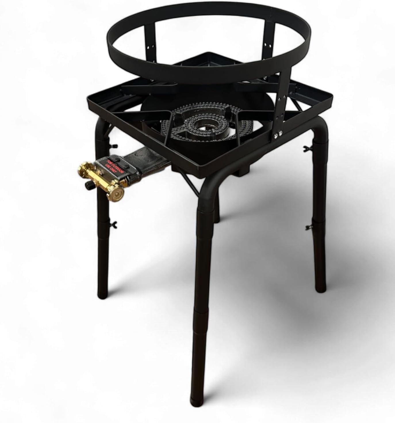 Black Steel Freestanding Single Burner Propane Grill