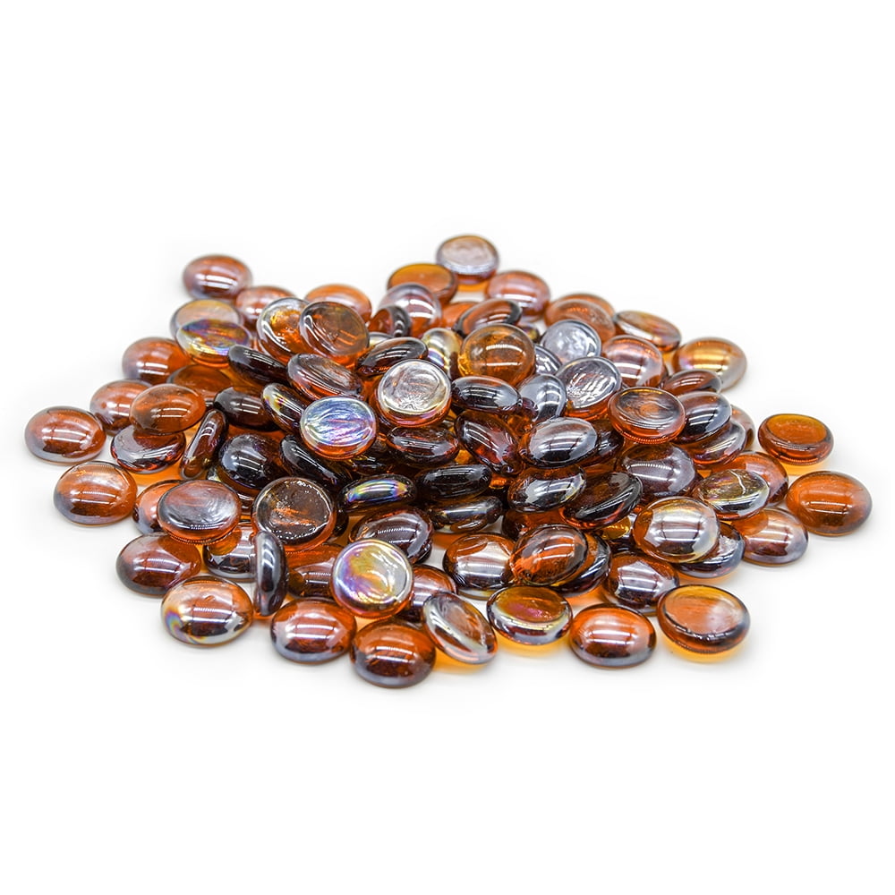 GasSaf 10 Pound 3/4 inch Glass Fire Rocks Drop Beads for Gas Fire Pit