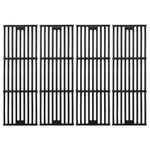 GasSaf 19 3/4" ×6 3/4" Grill Grates Replacement for Chargriller 2121, 3001, 4000, 5050,3725, King Griller 3008, 5252, Cast Iron Grill Cooking Grid Grates 4Pcs