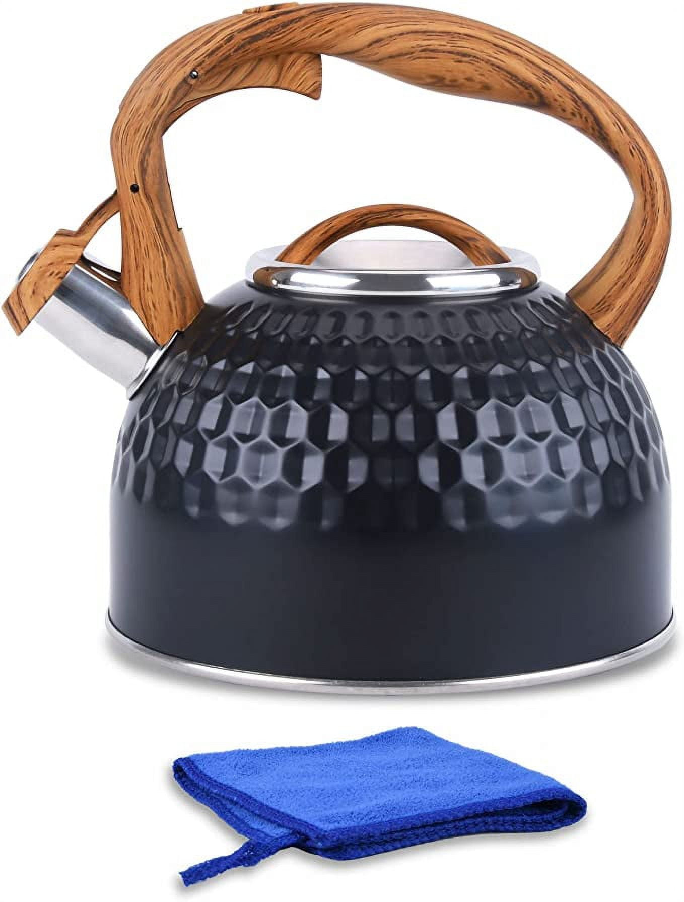 Tea Kettle, Stovetop Whistling Teakettle, Stainless Steel Material Tea Pot, Ergonomic Handle Teapot, Fast Eater Boiling