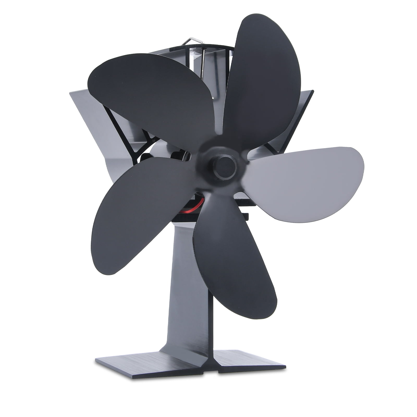 GasSaf Aluminum 5Blade Fireplace Fan for Heat Powered Wood Stove Fan,NonElectric,Quiet