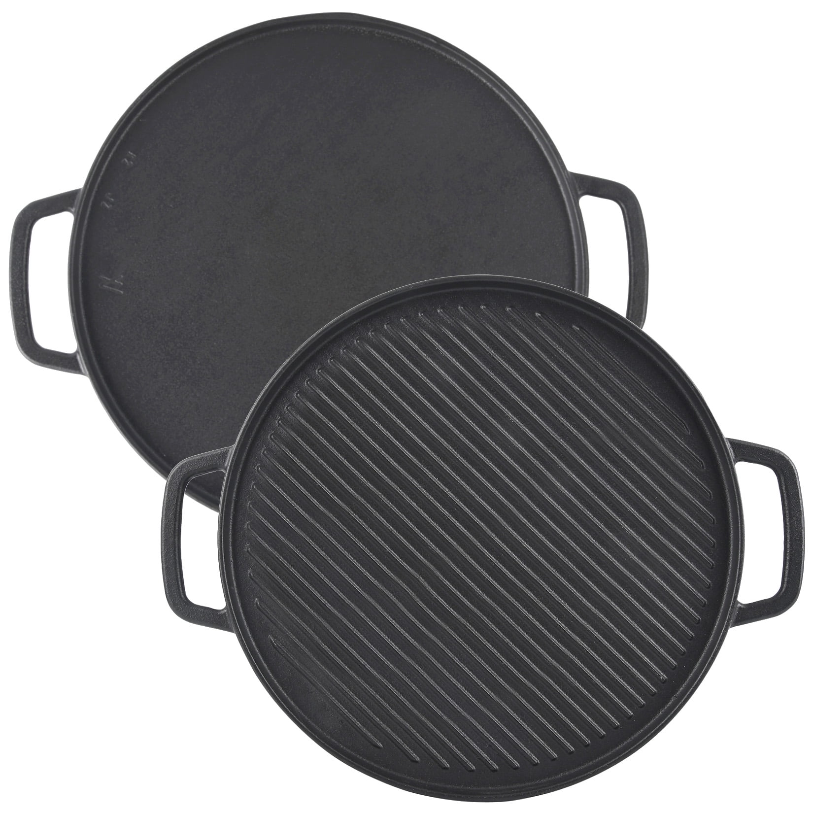 14-in Reversible Square Griddle, Cast Iron Cookware