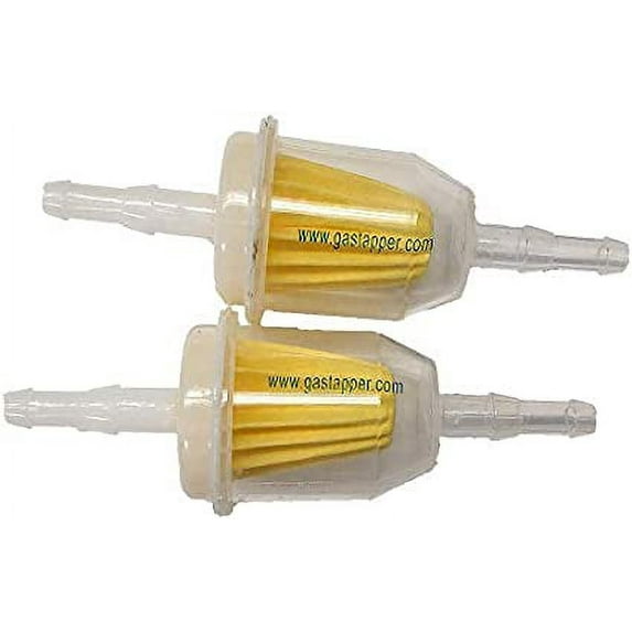 GasTapper Universal Fuel Filter Barbed 2 Pack (clear for 1/4-Inch, 5/16-Inch Fuel Line)